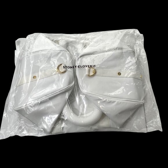 Stoney Clover Lane Classic Mini Duffle Bag Blanc‎ - Picture 2 of 14
